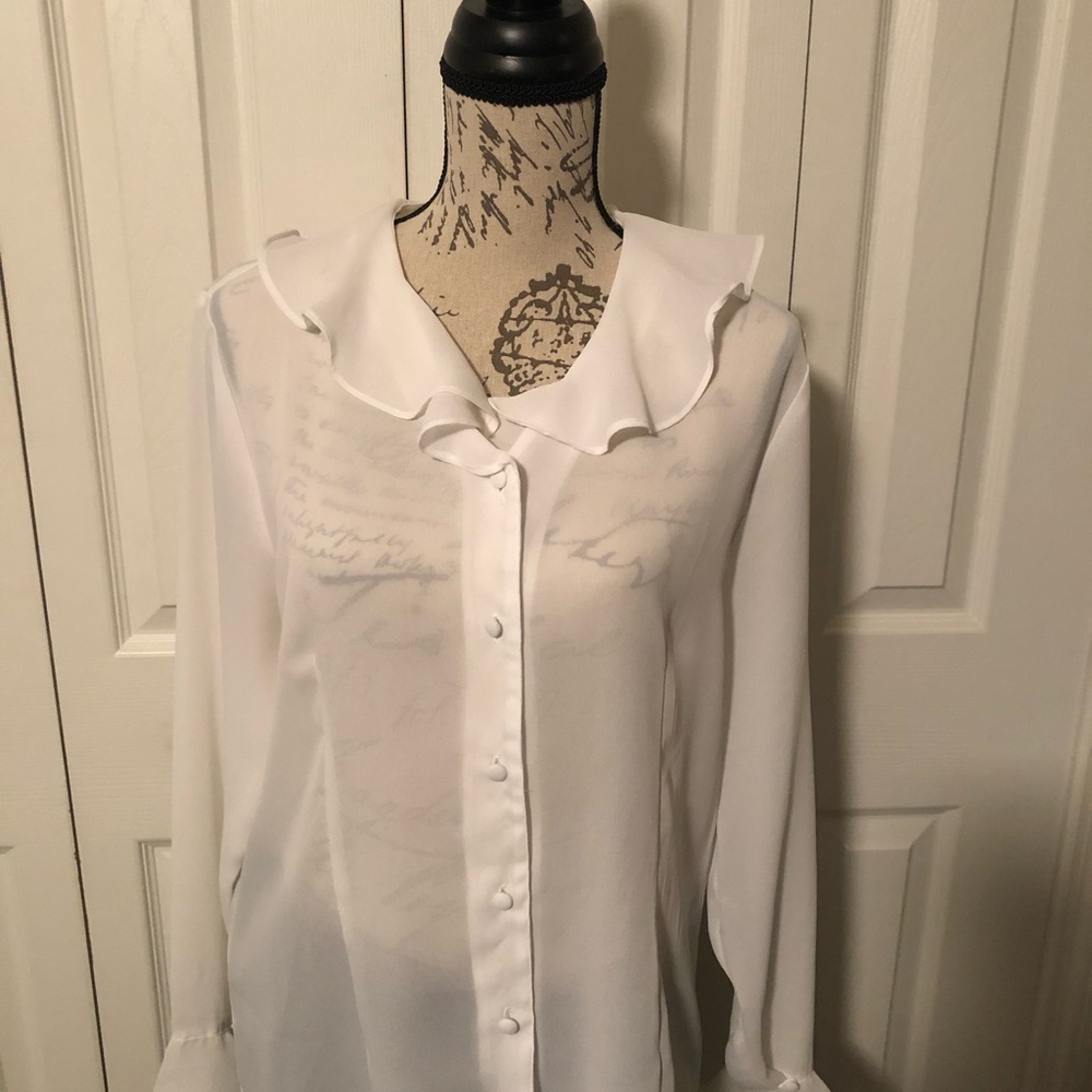 Flowing & Feminine Blouse Beautiful w/ a Suit